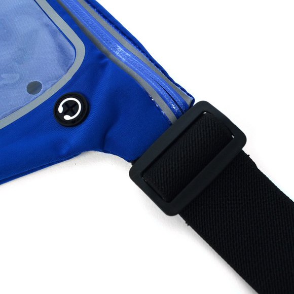 UNISEX Workout Sport Waist FANNY PACK with CELLPHONE Sleeve EARPHONE Access - Picture 5 of 7